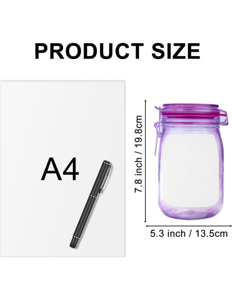 Bolsas Reutilizables BEIDYLL 40 Pcs con Cierre Hermético 368.5 g