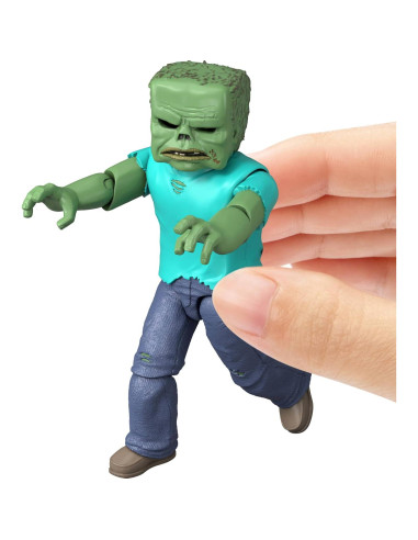 Juego de figuras de acción Mattel Minecraft Zombie 8.26 cm
