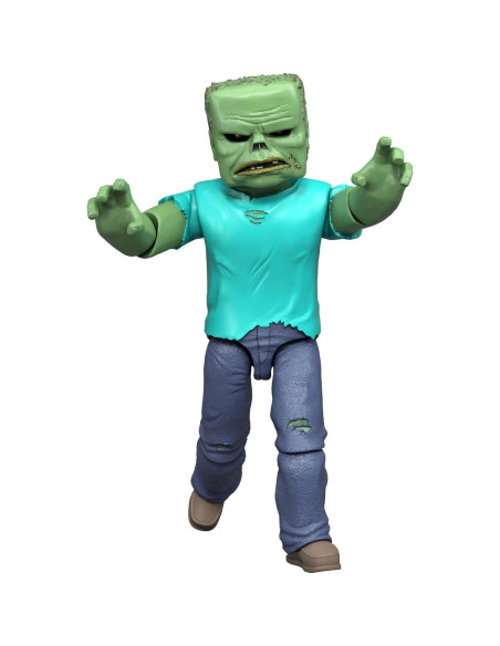 Juego de figuras de acción Mattel Minecraft Zombie 8.26 cm