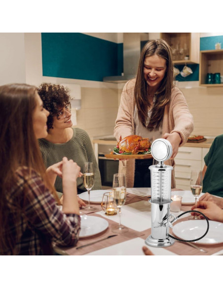 Dispensador de Cerveza en Torre Tiiyee 1000ml Moderno Plata