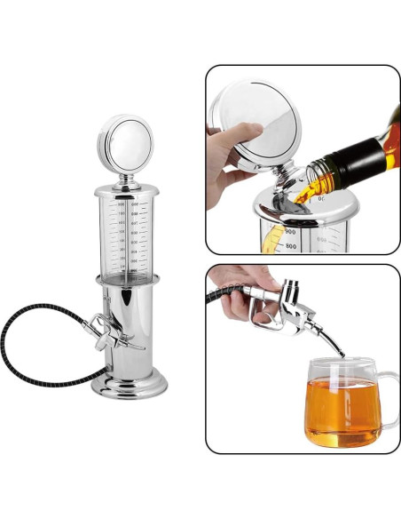 Dispensador de Cerveza en Torre Tiiyee 1000ml Moderno Plata