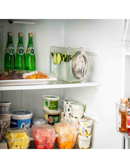 Dispensador de Bebidas de Vidrio TableCraft 3QT Horizontal