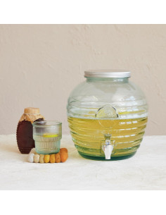 Dispensador de Bebidas de Vidrio Recuperado Creative Co-Op 30L 2