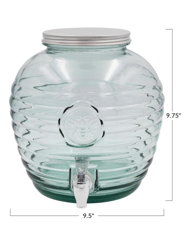 Dispensador de Bebidas de Vidrio Recuperado Creative Co-Op 30L