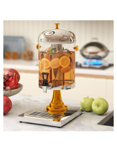 Dispensador de Bebidas 7.57L Foriy con Grifo y Bandeja de Goteo