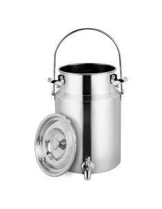 Lata de Leche Acero Inoxidable 304 con Grifo 5 Litros