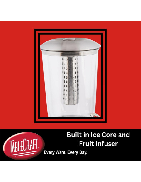 Dispensador de Bebidas TableCraft 75 de 9.5 Litros con Infusor Dispensador de Bebidas TableCraft 75 de 9.5 Litros con Infusor