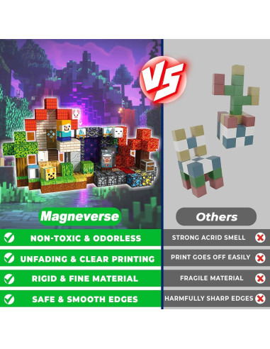 150 Bloques Magnéticos Magneverse para Niños 3 a 12 Años