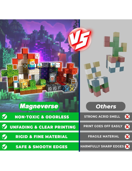 150 Bloques Magnéticos Magneverse para Niños 3 a 12 Años