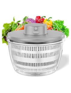 Lavadora Secadora de Verduras Goldmeet 4L Eléctrica USB Blanca