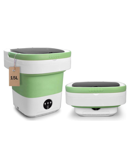 Lavadora Mini Portátil Glimmergaze 15L Plegable para Ropa