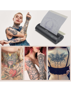 Impresora Térmica Portátil VLOXO P40 Inalámbrica para Tatuajes 2
