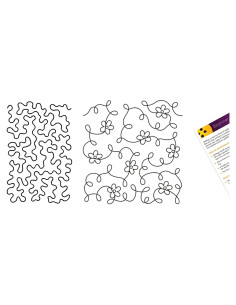 Plantillas de acolchado Trendzeen - 2 piezas Stipple 29.2 cm