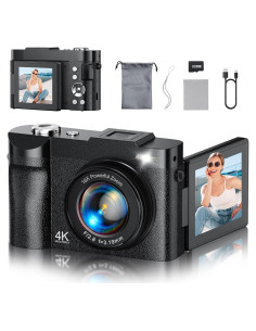 Cámara Digital 4K NEMUTA 50MP Compacta con Pantalla 7.1cm