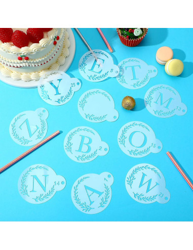 27 Plantillas de Letras Reutilizables Telooco para Galletas y Pasteles