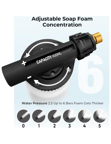 Pistola de Espuma ARTIPOLY para Lavado de Autos - Conexión a Manguera