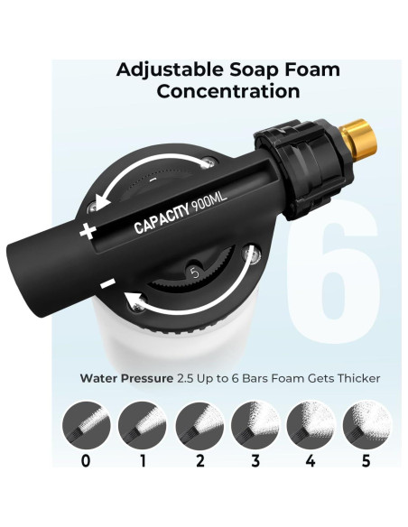 Pistola de Espuma ARTIPOLY para Lavado de Autos - Conexión a Manguera