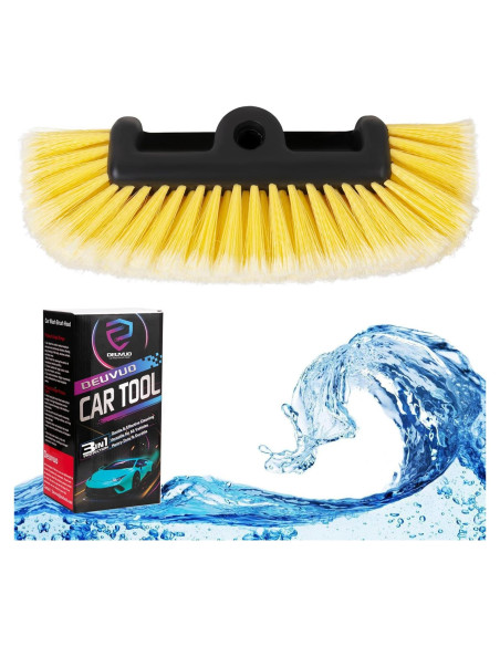 Cabeza de Cepillo para Lavar Carros Deuvuo 30 cm Cerda Suave