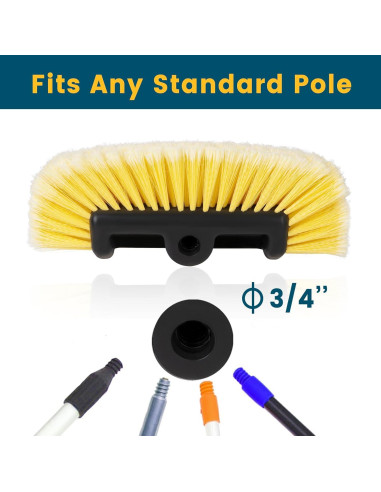 Cabeza de Cepillo para Lavar Carros Deuvuo 30 cm Cerda Suave