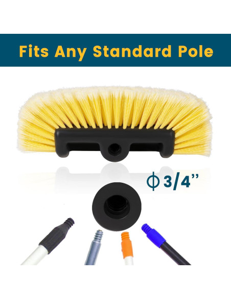 Cabeza de Cepillo para Lavar Carros Deuvuo 30 cm Cerda Suave