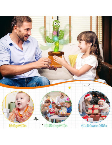 Juguete Cactus Bailarín MILEGI Hablante y Musical 241g