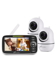 Monitor de Bebé iFamily SM43EV2 con 2 Cámaras y Pantalla 4.3"