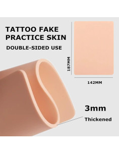 Piel de Práctica para Tatuaje Yuelong 3mm - 5PCS Doble Cara 2