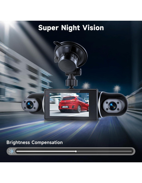 Cámara Dash 4 Canales METEESER 2K 2560x1440P WiFi GPS Cámara Dash 4 Canales METEESER 2K 2560x1440P WiFi GPS