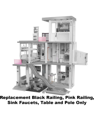 Repuestos Casa de Muñecas Barbie GRG93 - Barandilla y Mesa