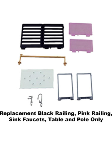 Repuestos Casa de Muñecas Barbie GRG93 - Barandilla y Mesa