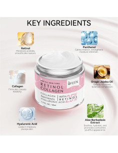 Hidratante Facial Retinol Colágeno Ácido Hialurónico 50 ml 2