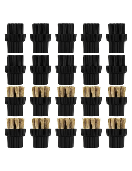 Cabezal de Cepillo para Limpiador a Vapor Honeydak M8 - 20 Pcs Nylon y Latón