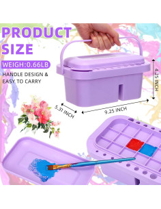 Limpiador de Pinceles 3 en 1 Teenyyou - 4 Cuencos Coloridos 2