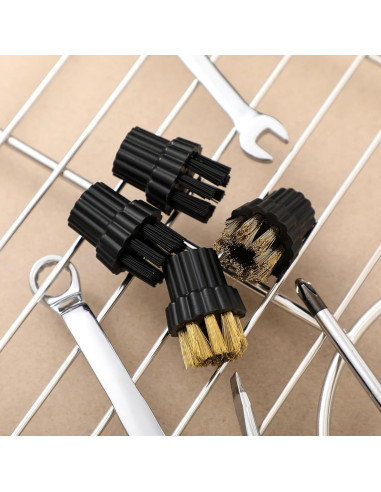 Cabezal de Cepillo para Limpiador a Vapor Honeydak M8 - 20 Pcs Nylon y Latón