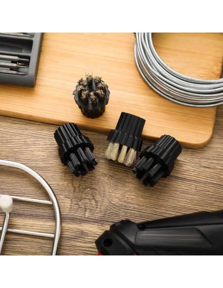 Cabezal de Cepillo para Limpiador a Vapor Honeydak M8 - 20 Pcs Nylon y Latón