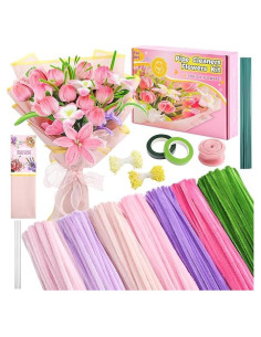 Kit de Flores de Limpiapipas AnJOLi 791 Pcs Manualidades