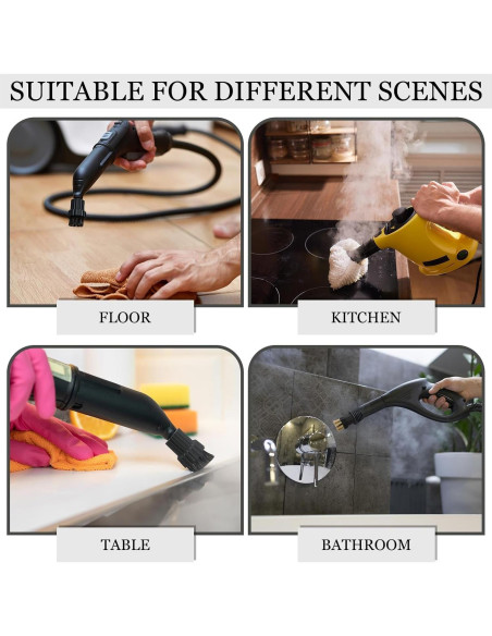 Cabezal de Cepillo para Limpiador a Vapor Honeydak M8 - 20 Pcs Nylon y Latón