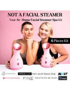 Kit de Spa LuxGlow con Vaporizador Facial y 6 Herramientas 2