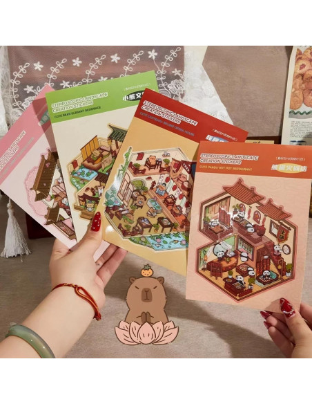 Set de Stickers 3D para Crear Escenas - BESTOCEAN - 20 Diseños