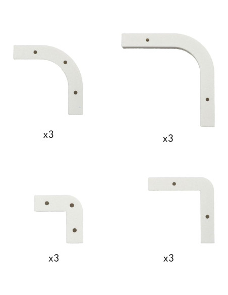 Kit 12 Conectores Curvas 90 Grados para Tiras LED Govee