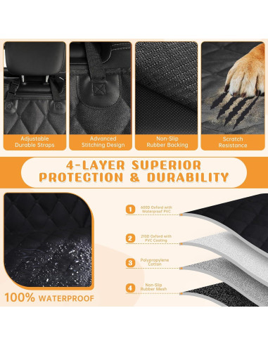 Funda de Asiento para Perros Novotopia 100% Impermeable 137x150cm