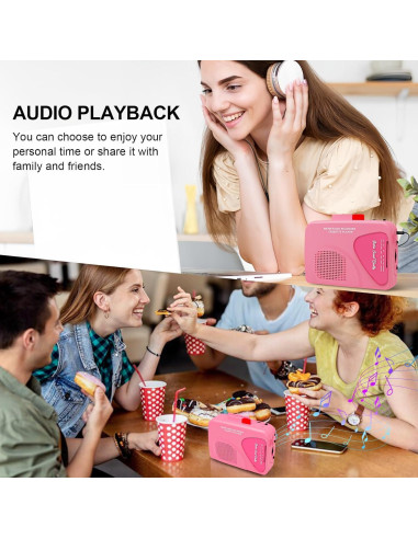 Reproductor de Cassettes Portátil Mersoco T201-2 con Radio AM/FM