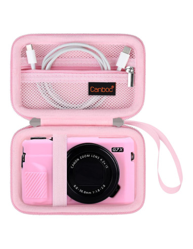 Funda Canboc Rosa para Cámara Digital Canon PowerShot G7X