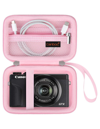 Funda Canboc Rosa para Cámara Digital Canon PowerShot G7X