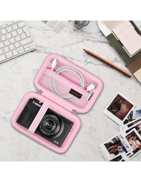 Funda Canboc Rosa para Cámara Digital Canon PowerShot G7X