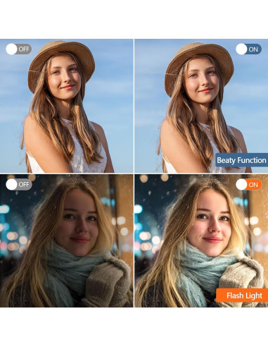 Cámara Digital 8K FARCODLE W05-8K-1 64MP WiFi Pantalla 4"