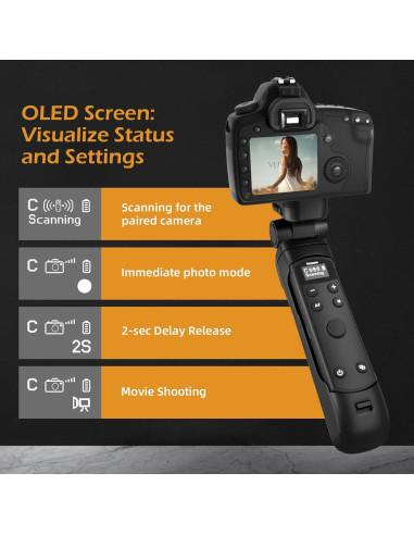 Trípode Mini con Control Remoto Hanpusen para Canon G7 X III