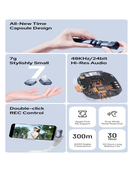 Micrófono Lavalier Inalámbrico Godox Cube-SL Kit2 30H Micrófono Lavalier Inalámbrico Godox Cube-SL Kit2 30H