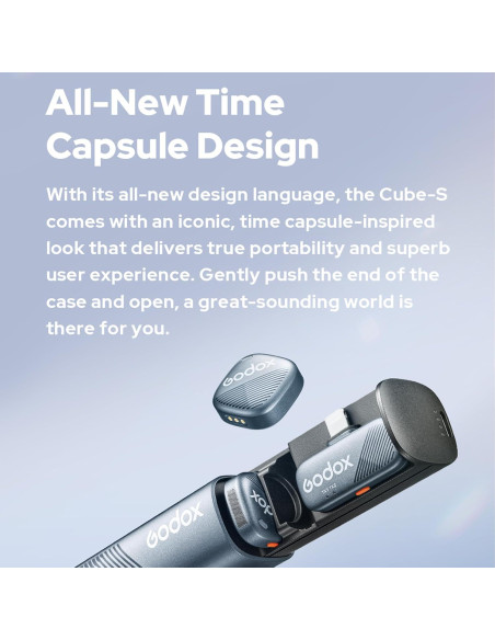 Micrófono Lavalier Inalámbrico Godox Cube-SL Kit2 30H Micrófono Lavalier Inalámbrico Godox Cube-SL Kit2 30H