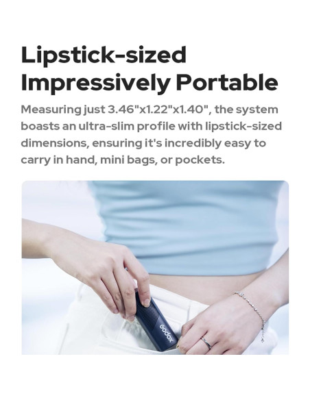 Micrófono Lavalier Inalámbrico Godox Cube-SL Kit2 30H Micrófono Lavalier Inalámbrico Godox Cube-SL Kit2 30H